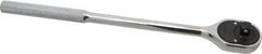 Proto - 3/8" Drive Pear Head Ratchet - Chrome Finish, 11" OAL, 24 Gear Teeth, Standard Head - Makers Industrial Supply