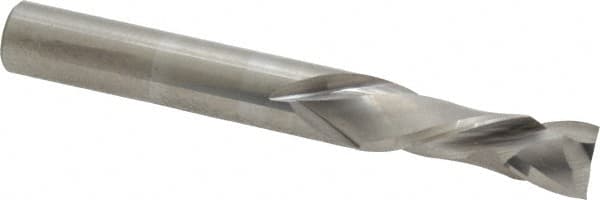 Onsrud - 3/8" Cutting Diam x 1-1/8" Length of Cut, 2 Flute, Compression Spiral Router Bit - Uncoated, Right Hand Cut, Solid Carbide, 3" OAL x 3/8" Shank Diam, Double Edge, 30° Helix Angle - Makers Industrial Supply