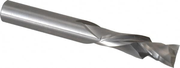 Onsrud - 1/2" Cutting Diam x 1-5/8" Length of Cut, 2 Flute, Compression Spiral Router Bit - Uncoated, Right Hand Cut, Solid Carbide, 4" OAL x 1/2" Shank Diam, Double Edge, 30° Helix Angle - Makers Industrial Supply