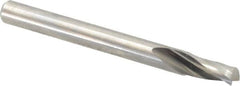 Onsrud - 3/16" Cutting Diam x 3/8" Length of Cut, 1 Flute, Upcut Spiral Router Bit - Uncoated, Right Hand Cut, Solid Carbide, 2" OAL x 3/16" Shank Diam, Single Edge, 21° Helix Angle - Makers Industrial Supply