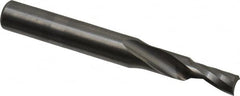 Onsrud - 3/16" Cutting Diam x 3/8" Length of Cut, 1 Flute, Upcut Spiral Router Bit - Uncoated, Right Hand Cut, Solid Carbide, 2" OAL x 1/4" Shank Diam, Single Edge, 21° Helix Angle - Makers Industrial Supply