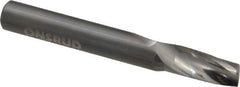 Onsrud - 3/8" Cutting Diam x 3/4" Length of Cut, 1 Flute, Upcut Spiral Router Bit - Uncoated, Right Hand Cut, Solid Carbide, 3" OAL x 3/8" Shank Diam, Single Edge, 21° Helix Angle - Makers Industrial Supply