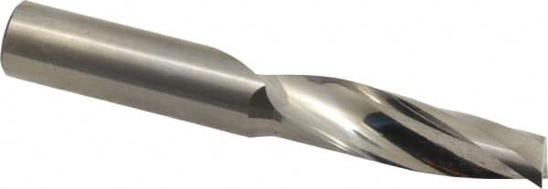 Onsrud - 1/2" Cutting Diam x 1-5/8" Length of Cut, 1 Flute, Upcut Spiral Router Bit - Uncoated, Right Hand Cut, Solid Carbide, 3-1/2" OAL x 1/2" Shank Diam, Single Edge, 21° Helix Angle - Makers Industrial Supply