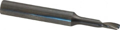 Onsrud - 1/8" Cutting Diam x 1/4" Length of Cut, 1 Flute, Upcut Spiral Router Bit - Uncoated, Right Hand Cut, Solid Carbide, 2" OAL x 1/4" Shank Diam, Single Edge, 21° Helix Angle - Makers Industrial Supply