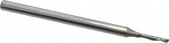 Onsrud - 1/16" Cutting Diam x 1/4" Length of Cut, 1 Flute, Downcut Spiral Router Bit - Uncoated, Right Hand Cut, Solid Carbide, 2" OAL x 1/8" Shank Diam, Single Edge, 21° Helix Angle - Makers Industrial Supply