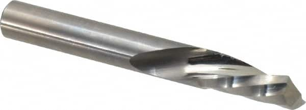 Onsrud - 3/8" Cutting Diam x 3/4" Length of Cut, 1 Flute, Downcut Spiral Router Bit - Uncoated, Right Hand Cut, Solid Carbide, 3" OAL x 3/8" Shank Diam, Single Edge, 21° Helix Angle - Makers Industrial Supply