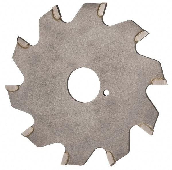 Onsrud - 3" Diam x 0.095" Blade Thickness x 5/8" Arbor Hole Diam, 10 Tooth Slitting and Slotting Saw - Arbor Connection, Right Hand, Uncoated, Carbide-Tipped, 0° Rake - Makers Industrial Supply