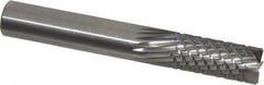 Onsrud - 1/2" Cut Diam, 1/2" Shank Diam, Cylinder Head Fluted Cut Burr - Carbide, Flat End, 1-1/8" LOC, 3-1/2" OAL - Makers Industrial Supply