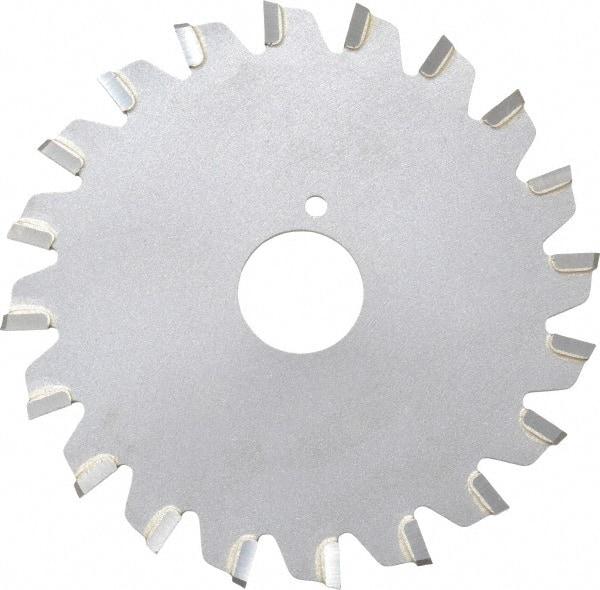 Onsrud - 3" Diam x 0.095" Blade Thickness x 5/8" Arbor Hole Diam, 20 Tooth Slitting and Slotting Saw - Arbor Connection, Right Hand, Uncoated, Carbide-Tipped, -5° Rake - Makers Industrial Supply