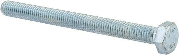 Value Collection - M8x1.25mm Metric Coarse, 90mm Length Under Head Hex Head Cap Screw - Fully Threaded, Grade 8.8 Steel, Zinc-Plated Finish, 13mm Hex - Makers Industrial Supply