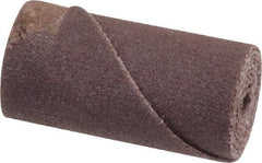 Merit Abrasives - 1/2" Max Roll Diam x 1" OAL, 180 Grit Aluminum Oxide Straight Cartridge Roll - 1/8" Pilot Hole Diam, Very Fine Grade - Makers Industrial Supply