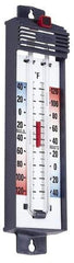 Taylor - -40 to 120°F, Min and Max Thermometer - 5 Inch Long x 4-3/8 Inch Wide, Push Button Reset Thermometer - Makers Industrial Supply