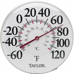 Taylor - -40 to 120°F, Window and Wall Thermometer - 18 Inch Diameter - Makers Industrial Supply