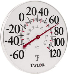 Taylor - -40 to 120°F, Window and Wall Thermometer - 12 Inch Diameter - Makers Industrial Supply