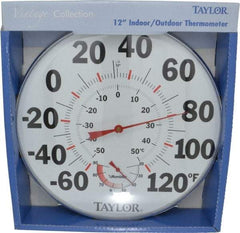 Taylor - -40 to 120°F, Window and Wall Thermometer - 12 Inch Diameter - Makers Industrial Supply