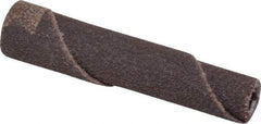 Standard Abrasives - 5/16" Max Roll Diam x 1-1/2" OAL, 80 Grit Aluminum Oxide Straight Cartridge Roll - 1/8" Pilot Hole Diam, Medium Grade - Makers Industrial Supply