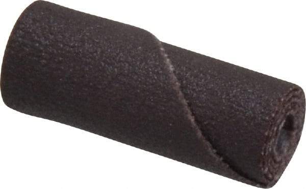 Merit Abrasives - 3/8" Max Roll Diam x 1" OAL, 180 Grit Aluminum Oxide Straight Cartridge Roll - 1/8" Pilot Hole Diam, Very Fine Grade - Makers Industrial Supply