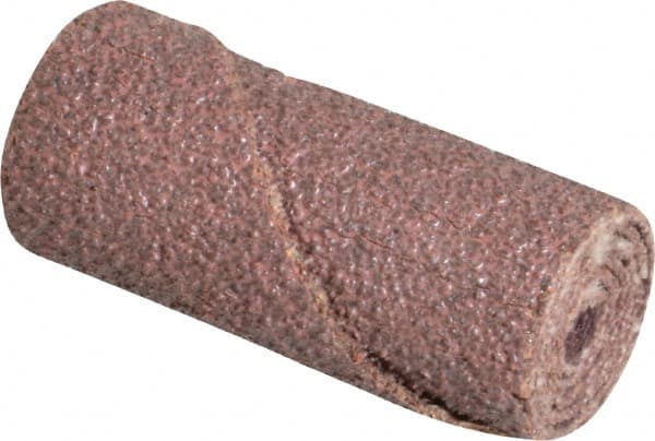 Merit Abrasives - 5/8" Max Roll Diam x 1-1/2" OAL, 50 Grit Aluminum Oxide Straight Cartridge Roll - 3/16" Pilot Hole Diam, Coarse Grade - Makers Industrial Supply