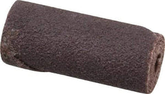 Merit Abrasives - 5/8" Max Roll Diam x 1-1/2" OAL, 80 Grit Aluminum Oxide Straight Cartridge Roll - 3/16" Pilot Hole Diam, Medium Grade - Makers Industrial Supply