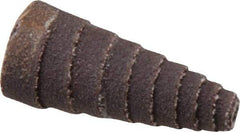 Merit Abrasives - 1-1/2" Long x 5/8" Diam, Aluminum Oxide, Full Taper Cartridge Roll - 120 Grit, 1/8" Pilot Hole Diam, Fine Grade - Makers Industrial Supply