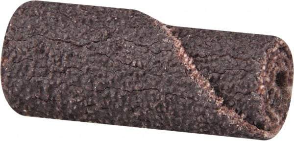 Merit Abrasives - 3/8" Max Roll Diam x 1" OAL, 50 Grit Aluminum Oxide Straight Cartridge Roll - 1/8" Pilot Hole Diam, Coarse Grade - Makers Industrial Supply