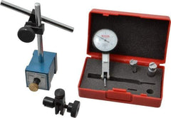 SPI - 0.0005" Graduation, 0-100 Dial Reading, Indicator & Base Kit - 0.0005 Inch Graduation, Includes Dial Test Indicator Set, Magnetic Base - Makers Industrial Supply