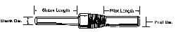 Value Collection - 5/16" Pilot Diam x 1" Pilot Length, Cartridge Roll Mandrel - 1/4" Shank Diam x 1" Shank Length, 3" OAL, Quick Change - Makers Industrial Supply