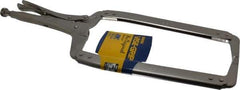 Irwin - 18" OAL C-Clamp Locking Pliers - 9-1/2" Jaw Depth, 8" Jaw Opening - Makers Industrial Supply