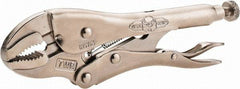 Irwin - 7" OAL Curved Jaw Locking Pliers - 1-5/8" Jaw Opening, Standard Handle - Makers Industrial Supply