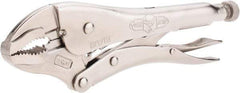 Irwin - 10" OAL Curved Jaw Locking Pliers - 1-7/8" Jaw Opening, Standard Handle - Makers Industrial Supply