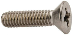 Value Collection - 5/16-18 UNC, 1-1/4" OAL Phillips Drive Machine Screw - Flat Head, Grade 316 Stainless Steel, Uncoated, Without Washer - Makers Industrial Supply