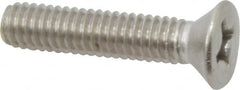 Value Collection - 5/16-18 UNC, 1-1/2" OAL Phillips Drive Machine Screw - Flat Head, Grade 316 Stainless Steel, Uncoated, Without Washer - Makers Industrial Supply