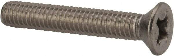 Value Collection - 5/16-18 UNC, 2" OAL Phillips Drive Machine Screw - Flat Head, Grade 316 Stainless Steel, Uncoated, Without Washer - Makers Industrial Supply