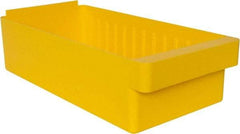 Quantum Storage - 28 Lb. Load Capacity, 17-5/8" Deep, Yellow High-Impact Polystyrene Drawer Bin - 4-5/8" High x 8-3/8" Wide x 17-5/8" Long - Makers Industrial Supply