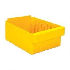 Quantum Storage - 28 Lb. Load Capacity, 11-5/8" Deep, Yellow High-Impact Polystyrene Drawer Bin - 4-5/8" High x 8-3/8" Wide x 11-5/8" Long - Makers Industrial Supply