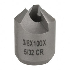 Made in USA - 3/8" Cutter Head Diam, 5/32" Pilot Hole Diam, High Speed Steel Reverse Countersink - Makers Industrial Supply