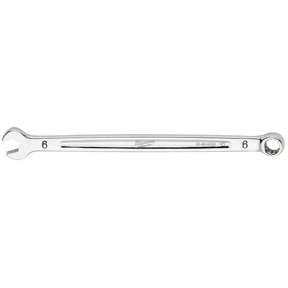 Combination Wrench: 6 mm Head Size Steel, Chrome-Plated