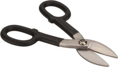 Value Collection - 1-3/4" Length of Cut, Straight Pattern Tinner's Snip - 7" OAL, Cushion Grip Handle, 26 AWG Steel Capacity - Makers Industrial Supply