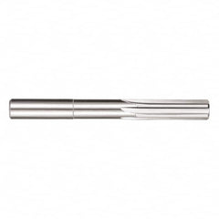 SGS - 11/32" Solid Carbide 6 Flute Chucking Reamer - Straight Flute, 11/32" Straight Shank, 3-1/2" OAL - Makers Industrial Supply