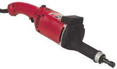 Milwaukee Tool - 1/4 Inch Collet, 14,500 RPM, Straight, Electric Die Grinder - 120 Volt, 11 Amp, 9 Ft. Long Cord - Makers Industrial Supply