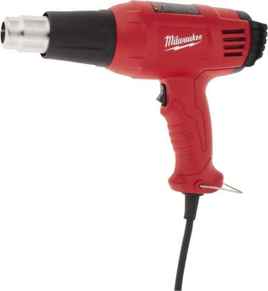 Milwaukee Tool - 570 to 1,000°F Heat Setting, 14.8 CFM Air Flow, Heat Gun - 120 Volts, 11.6 Amps, 1,400 Watts, 10.13' Cord Length - Makers Industrial Supply