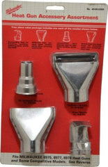 Milwaukee Tool - 4 Piece Heat Gun Accessory Set - For Use with Milwaukee Heat Gun - Makers Industrial Supply