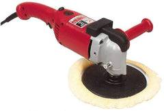 Milwaukee Tool - 7 to 9" Pad Diam, 1,750 RPM, Handheld Electric Polisher - 5/8-11" Spindle Thread, 11 Amps, 120 Volts - Makers Industrial Supply