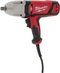 Milwaukee Tool - 1/2 Inch Drive, 300 Ft./Lbs. Torque, Pistol Grip Handle, 1,800 RPM, Impact Wrench - 7 Amps, 120 Volts - Makers Industrial Supply