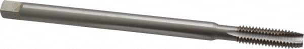 Interstate - 3/8-16 UNC 3 Flute H3 High Speed Steel Spiral Point Extension Tap - Plug Chamfer, 6" OAL, 3B Class of Fit - Exact Industrial Supply