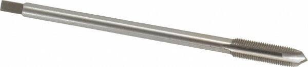 Interstate - 3/8-24 UNF 3 Flute H3 Bright Finish High Speed Steel Spiral Point Extension Tap - Plug Chamfer, 6" OAL, 3B Class of Fit - Exact Industrial Supply