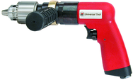 #UT8896R - 1/2" Reversing - Air Powered Drill - Handle Exhaust - Makers Industrial Supply