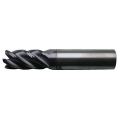 ‎1″ × 1″ × 2-1/4″ × 5″ RHS / RHC Solid Carbide 5-Flute High-Performance End Mill for Ferrous Material - Bright