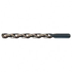 #1 RHS / RHC HSS-CO 8% (M42) 135 Degree Split Point Cobalt Heavy Duty Taper Length Drill - Straw / Gold Oxide - Makers Industrial Supply