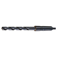 17/32 RHS / RHC HSS 118 Degree Radial Point General Purpose Taper Shank Drill - Steam Oxide - Exact Industrial Supply